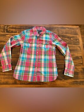 Tommy Hilfiger Multicolor Plaid Button-Down Shirt - Pink, Blue, Green